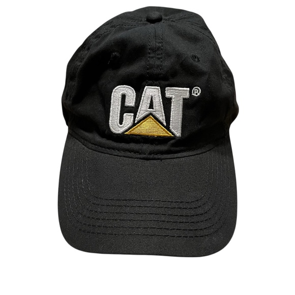 Caterpillar - CAT logo ball cap unstructured black hat - Picture 1 of 5